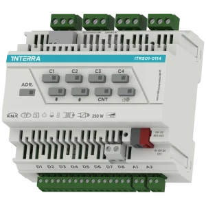 Actionneur universel KNX - 4 canalisations (avec 8 numériques, 2 entrées analogiques, Ethernet)