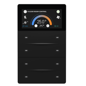 iX-M 3'' 8 boutons KNX Panneau tactile / Noir
